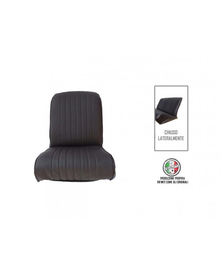 Rivestimento sedile anteriore sinistro skai nero areato angolo tondo