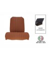 Seat cover right front skai brown ventilated round corner