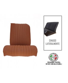 Seat cover front left brown skai ventilated right angle