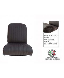 Seat cover front left seat black skai ventilated round corner original edge finish