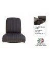 Seat cover front left seat black skai ventilated round corner original edge finish