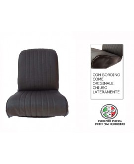 Riv. right front seat black skai ventilated round corner original edge finish