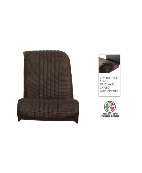 Seat cover front left seat black skai ventilated right angle original edge finish