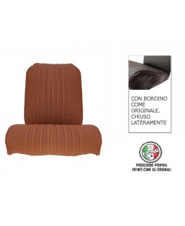 Riv. sedile anteriore sinistro skai marrone areato angolo tondo finitura bordo originale