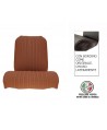 Seat cover left front seat skai brown ventilated round corner original edge finish