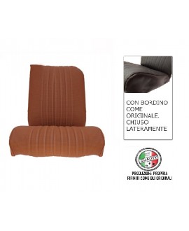 Seat cover left front seat skai brown ventilated right angle original edge finish