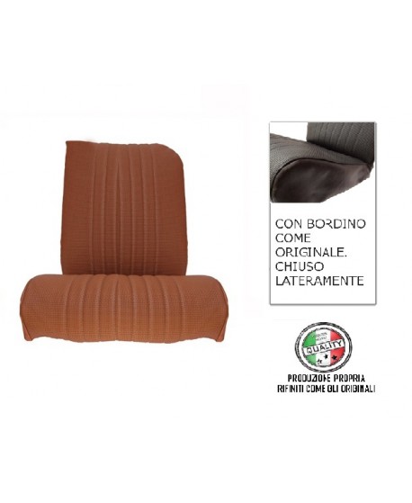 Seat cover left front seat skai brown ventilated right angle original edge finish