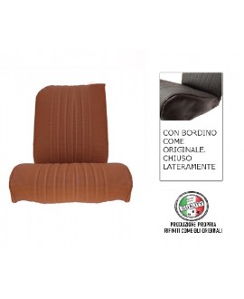 Seat cover right front brown skai ventilated right angle original edge finish