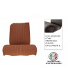 Seat cover right front brown skai ventilated right angle original edge finish