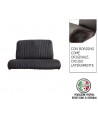 Seat Cover rear bench in black aerated skai (2cv4 and Dyane4 models) with original edge finish