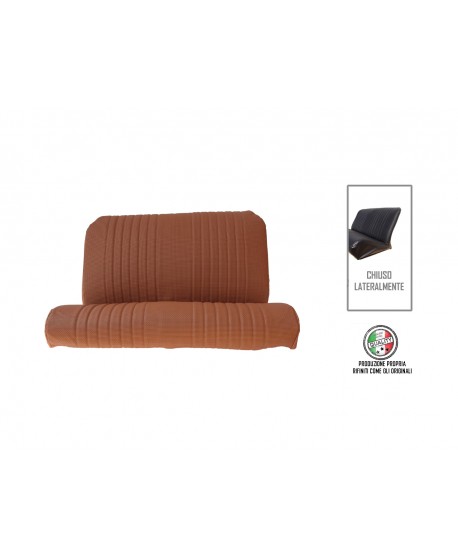 Riv. panca posteriore skai marrone areato (modello 2cv4 e Dyane4) finitura bordo originale