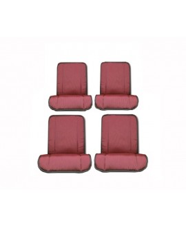 Kit seat covers (front+rear) Bayadere red