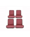 Kit seat covers (front+rear) Bayadere red