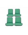 Kit seat covers (front+rear) Bayadere green