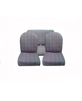 Kit seat covers (symmetrical + rear bench) Ecossais NPM PRODUCTION