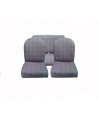 Kit seat covers (symmetrical + rear bench) Ecossais NPM PRODUCTION