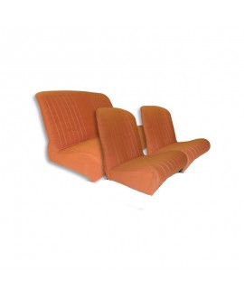 Kit seat covers (front symmetrical + rear bench) Orange Spot