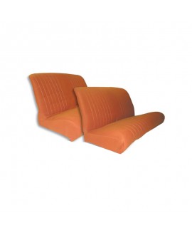Kit seat covers (double bench) Orange Spot