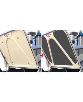 Kit grey felts for trunk door 2cv (3 pieces)