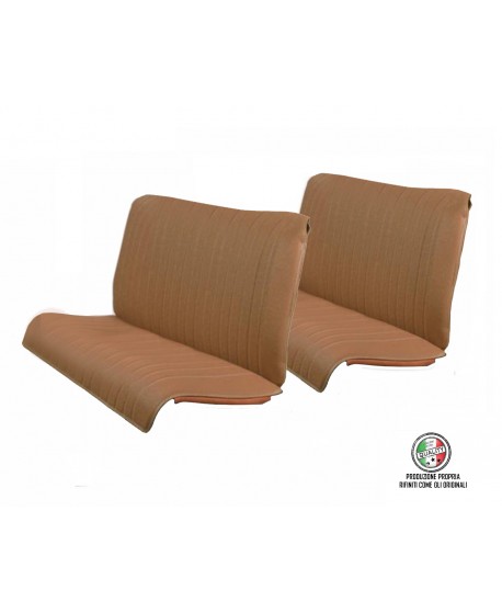Kit seat covers (double bench) BROWN tressé for 2cv Special NPM PRODUCTION