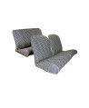 Seat covers (front symmetrical + rear bench) Pied de Poule BLACK NPM PRODUCTION