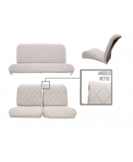 Seat covers (front asym + rear bench) Charleston low quality