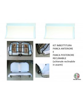 Kit imbottitura gommapiuma panca ant.+ panca post. schienale reclinabile