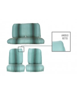 Kit rivestimenti ant.+post. righe verde  (angolo interno ant retto)