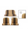 Kit rivestimenti ant.+post. righe marrone  (angolo interno ant tondo)