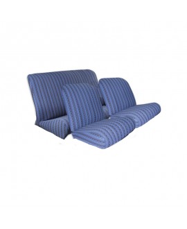 Kit rivestimenti sedili ant. angolo tondo + panca post. scacchiera blu(tessuto q. inf.)