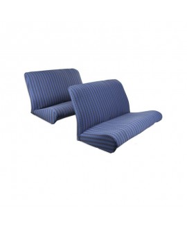 Kit rivestimenti panca ant.+post. scacchiera blu(tessuto q. inf.)