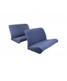 Kit rivestimenti panca ant.+post. scacchiera blu(tessuto q. inf.)