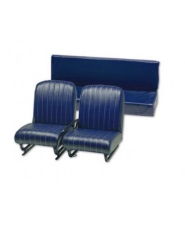 Kit complete seats (front L+R + rear bench) blue