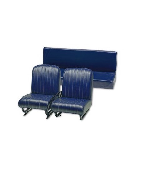 Kit sedili anteriori dx+sx + panchetta posteriore completi skai blu