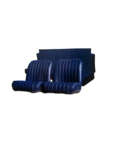 Seat covers (front + rear) blue for Mehari