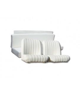 Seat covers (front + rear) white for Mehari NPM PRODUCTION