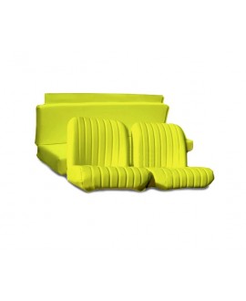 Seat covers (front + rear) yellow for Mehari