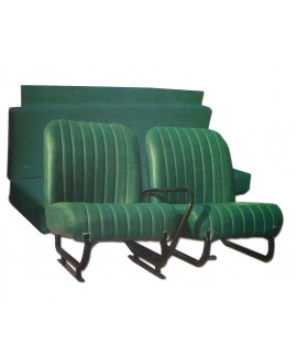 Kit seats (front with structures + rear bench) green for Mehari