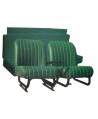 Kit sedili anteriori dx+sx + panchetta posteriore completi Mehari skai verde