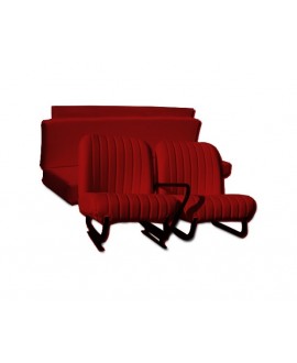 Kit seats (front with structures + rear bench) red for Mehari