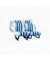 Kit seats (front with structures + rear bench) white with ESKI stripes for Mehari