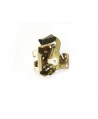 Right lock with plate (front Mehari / rear 2cv)