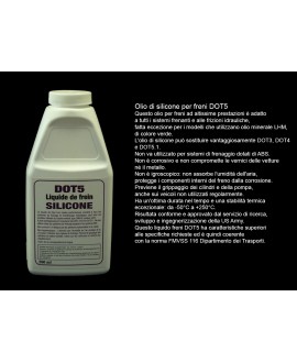 Olio freni DOT 5 silicone ( 0,5 litri)