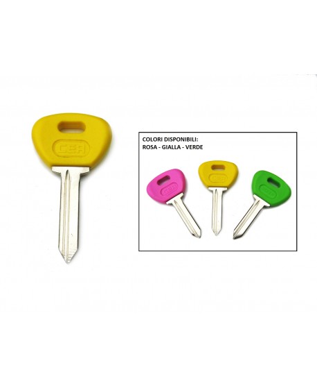 Dyane ignition lock new key (various colors: black, yellow, pink, green)
