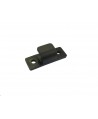 Black plastic hook for elastic fastening