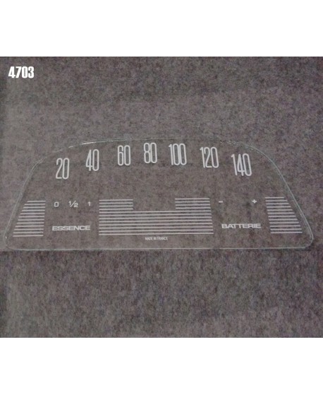 Odometer glass AMI6 (12V Veglia fondoscala 140 KM/h)