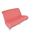 Kit seat covers (front + rear bench) AMI8 red diamante