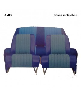 Kit rivestimenti 2 sedili singoli + panca posteriore AMI6 Club Blu diamante (ribaltabili)