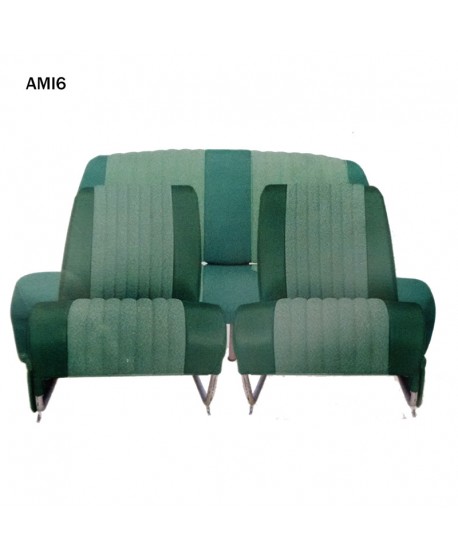 Kit rivestimenti 2 sedili singoli + panca posteriore AMI6 Club Verde diamante (non ribaltabili)