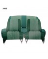 Kit rivestimenti 2 sedili singoli + panca posteriore AMI6 Club Verde diamante (non ribaltabili)